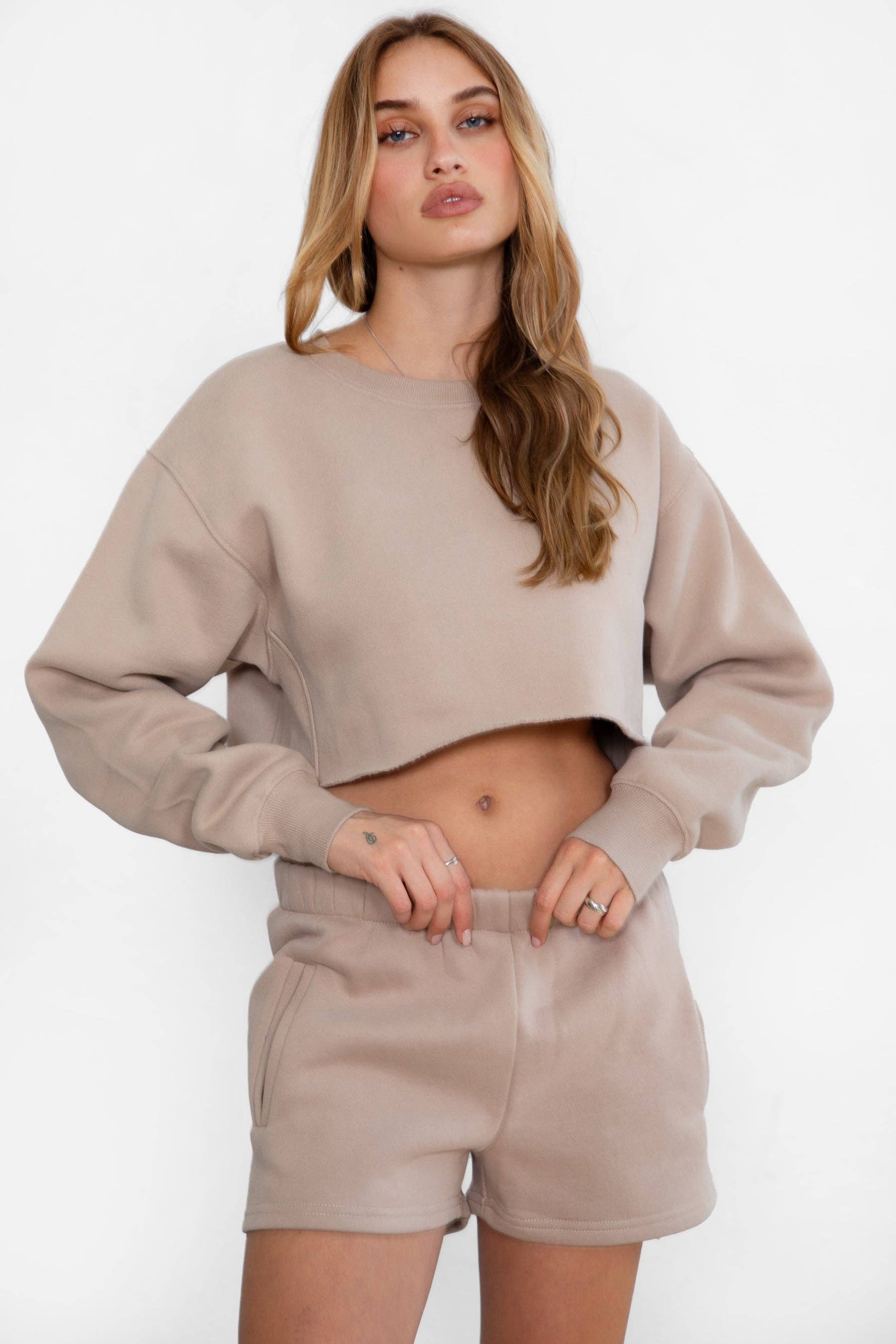 TICTOC - Venta al por mayor Sudadera - Mujer - Sudadera de felpa de lana MOMA con cuello redondo para estar en casa44