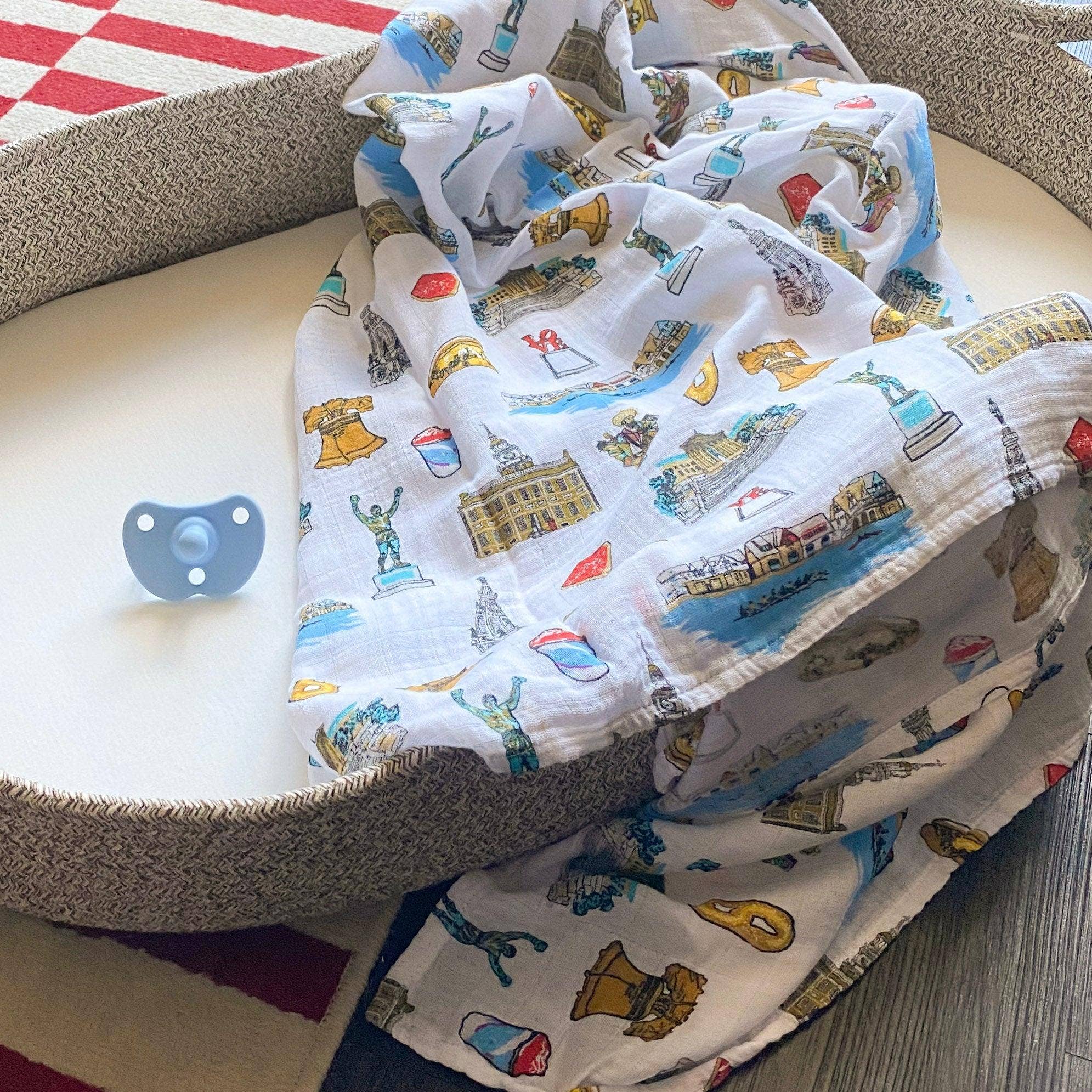 Little Hometown - Wholesale Swaddle - Baby - Philadelphia Baby Swaddle Blanket (Unisex)5