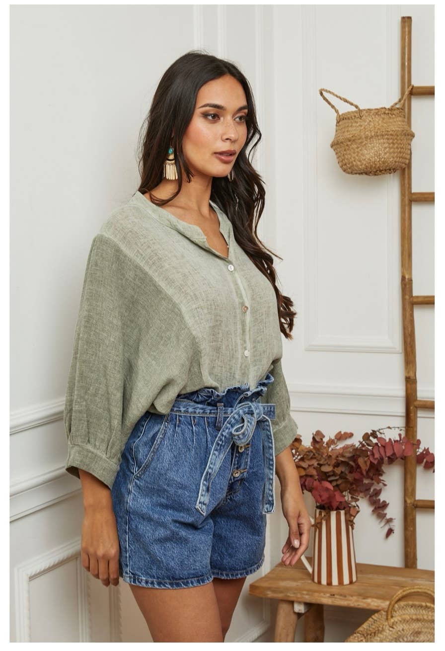 LÉA & LUC – wholesale Shirt – Women’s – 100% Linen Shirt REF. 923020