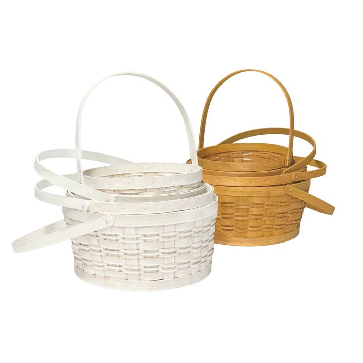 Woodchip Baskets with Movable Handles - Set of 4 and other Purchase Wholesale baskets with liners. Free Returns & Net 60 Terms on Faire trending on Faire.