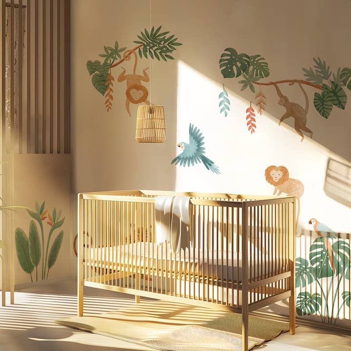 LILIPINSO - Wholesale Sticker - Kids & Baby - YATSUNI - Stickers muraux - Les perroquets (S1559)1