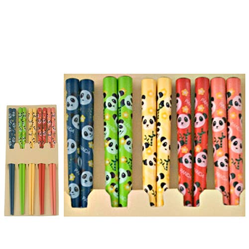 Fuji Merchandise Corporation - Wholesale Chopsticks - CHILDREN CHOPSTICKS SET – COLOR PANDA