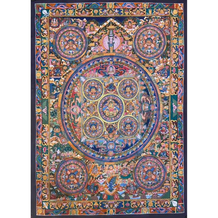 Buddha Life Story Mandala Large Thangka for wholesale by Art Of Tibet