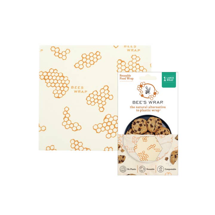 Bee's Wrap - Wholesale Food Storage Wrap/Bag - Large Wrap - Honeycomb Print2
