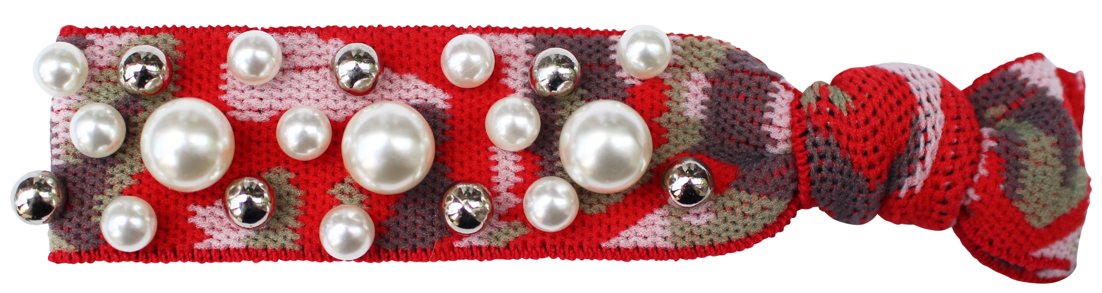 Gemelli – Engroshandel Hårbånd - Dame – Perle Stud Hair Tie11