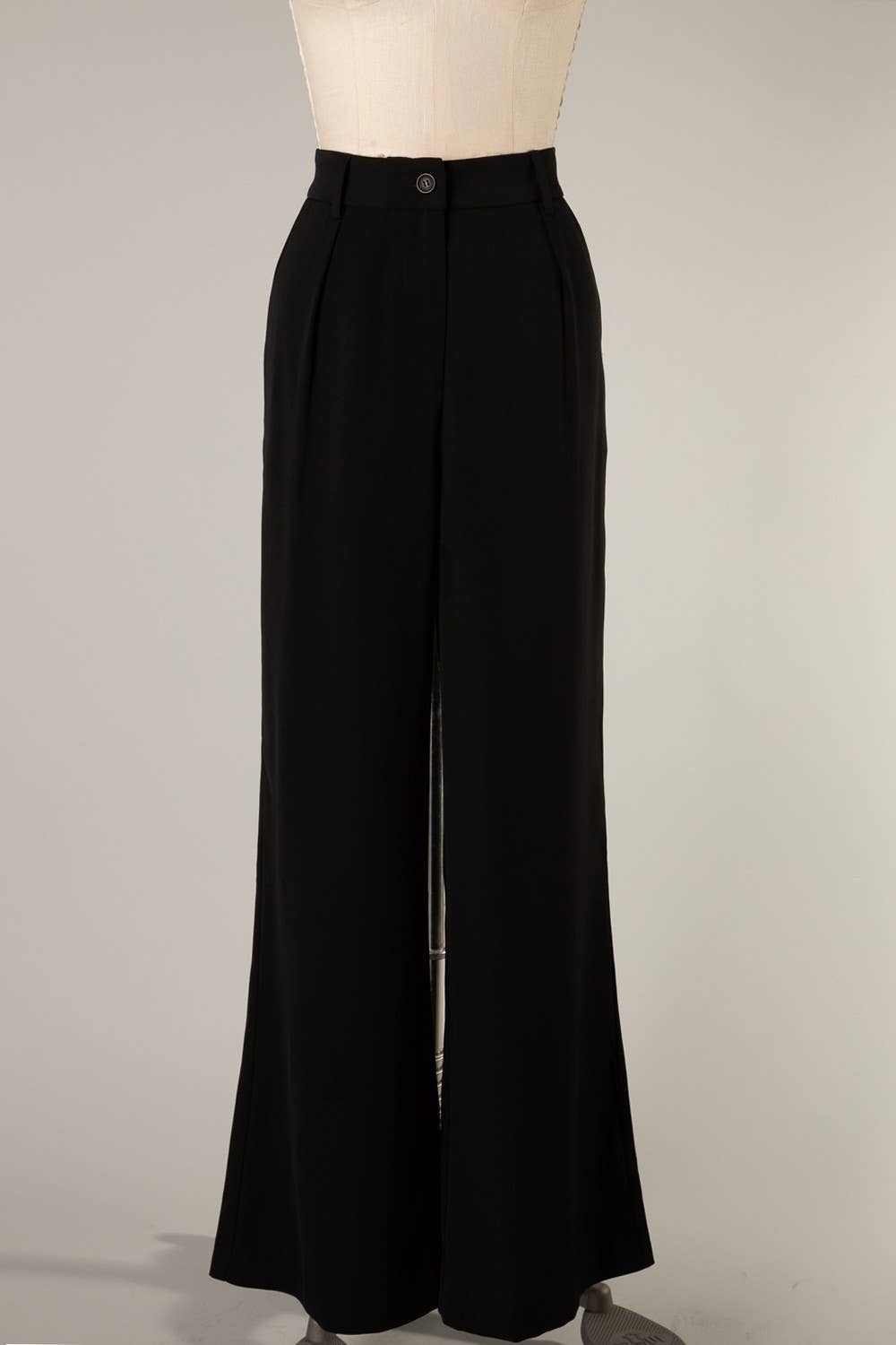 Fascination by Intrend - Vente Pantalon – femme - Pantalon taille haute à jambes larges I-FSP1220