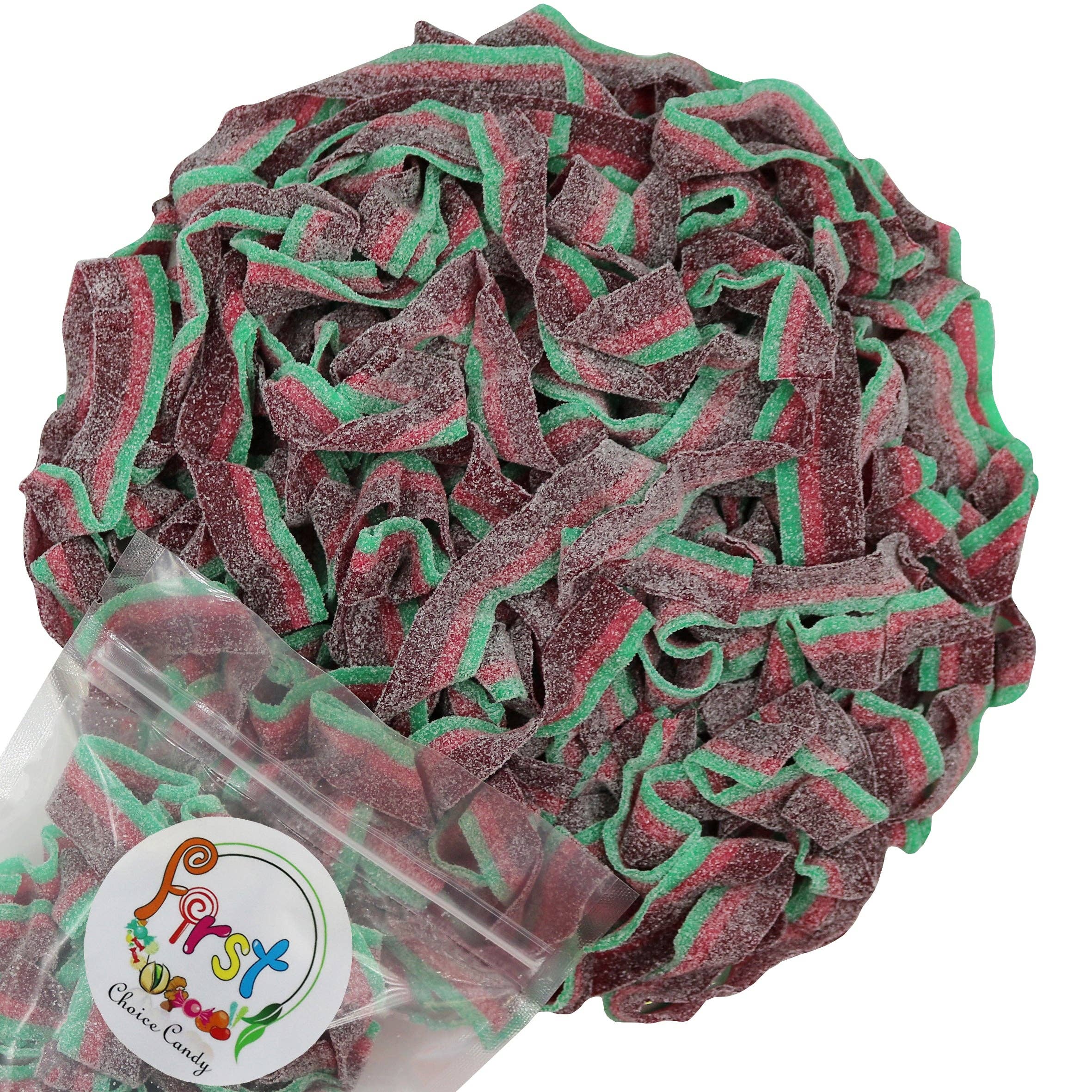 First Choice Candy - Wholesale Gummy - SOUR WATERMELON  GUMMY BELTS0