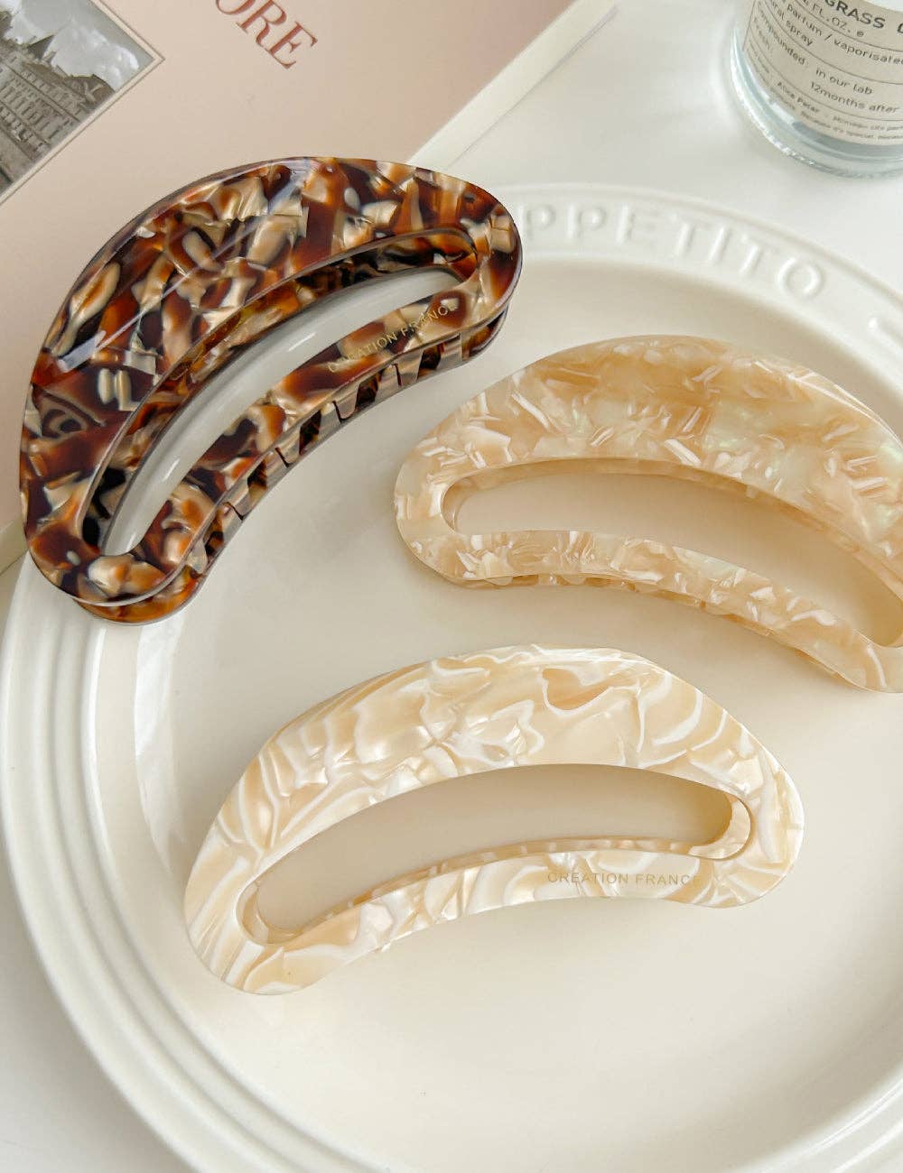 Dipped Shop - Vente Pince à cheveux – femme - 2+Pinces à cheveux ovales simples Hellow Out DPJC22299