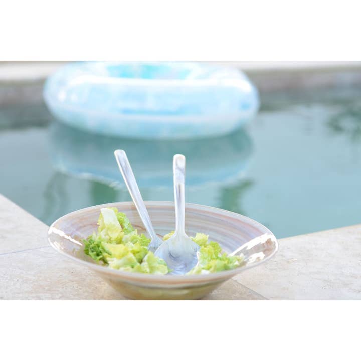 AULICA - Wholesale Serving Utensil - Marble resin salad servers1