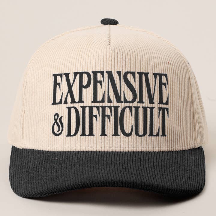 Fashion City - Wholesale Trucker Hat - Unisex - EXPENSIVE & DIFFICULT Corduroy Trucker Hat1