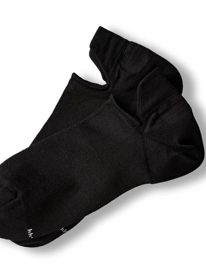 Økologiske sneaker strømper i sort: sneaker sokker for engroshandel hos BLACKSOCKS