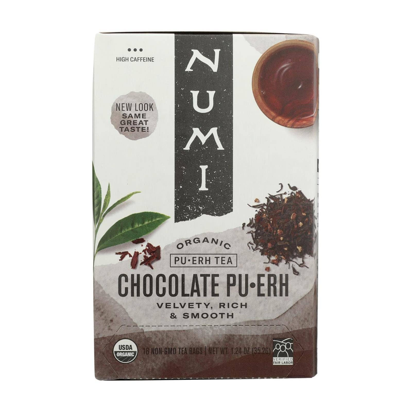 Everyday Supply Co - Wholesale Tea Bags - Numi Tea Organic Chocolate Pu-erh - Case Of 6 - 16 Bag0