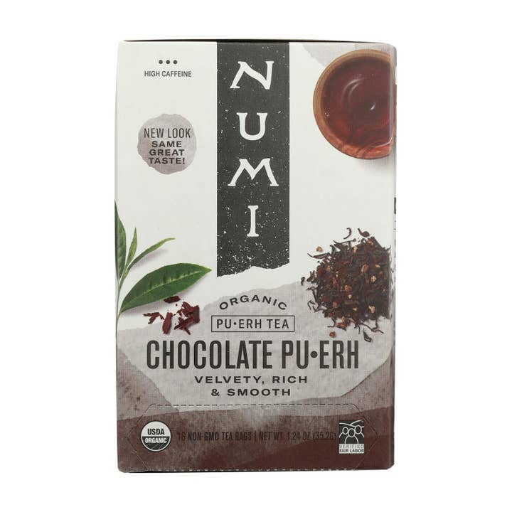 Everyday Supply Co - Wholesale Tea Bags - Numi Tea Organic Chocolate Pu-erh - Case Of 6 - 16 Bag