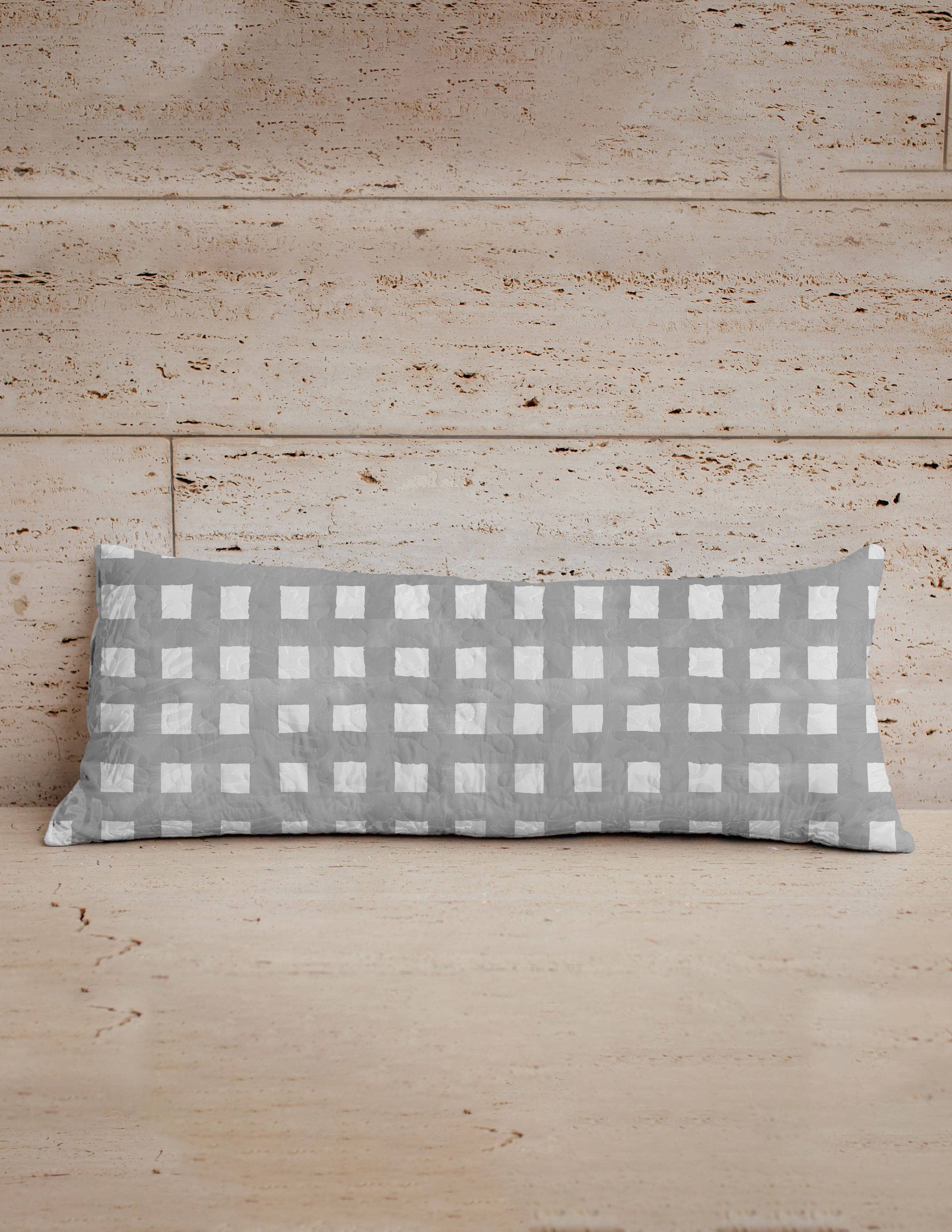 Ida Mae Home - Wholesale Lumbar Pillow - Emmeline Quilted Oblong 14" x33" Pillow1