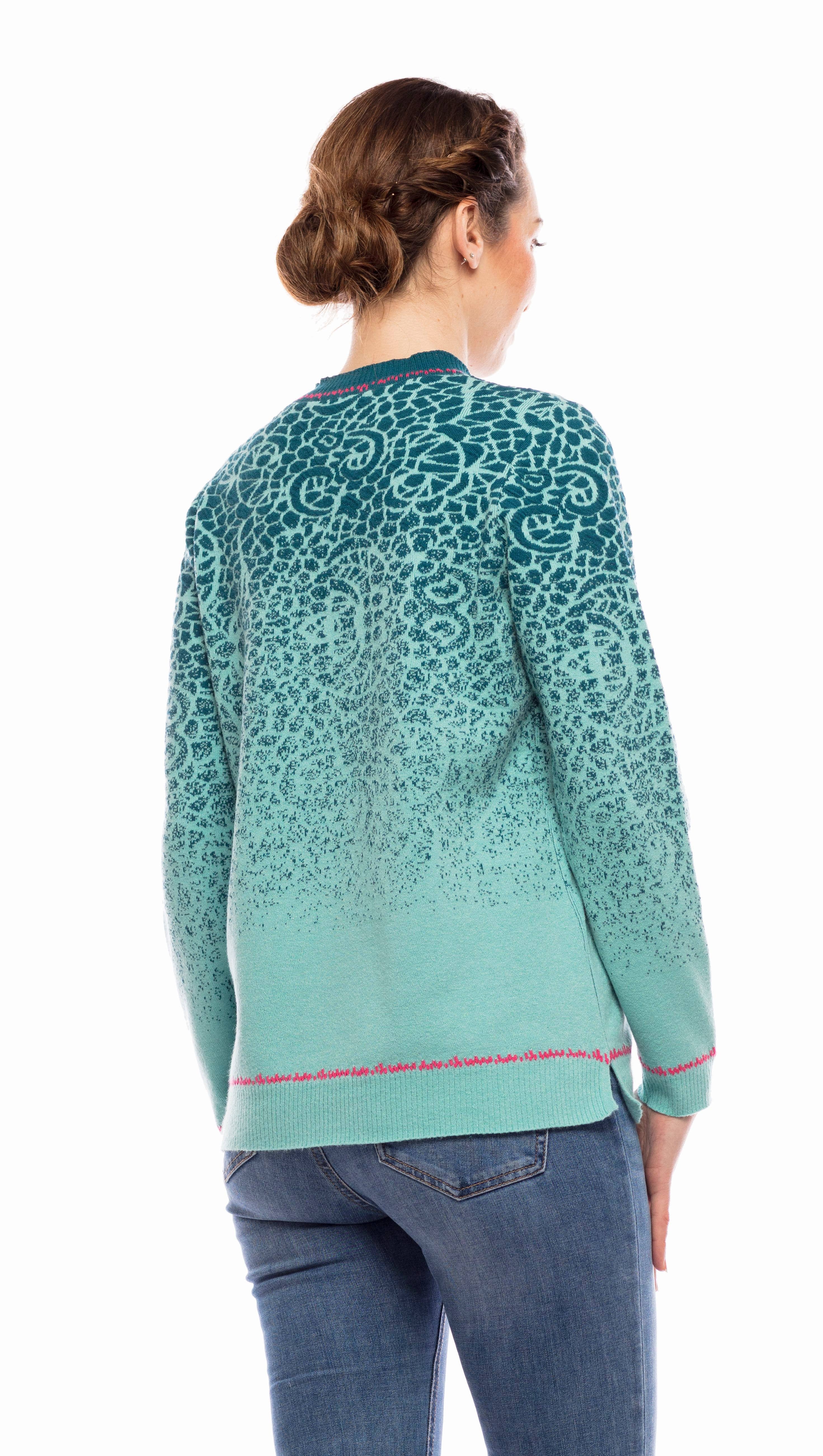 TURQUOISE BLUE  8549-CA Celia Sweater for wholesale on Faire1