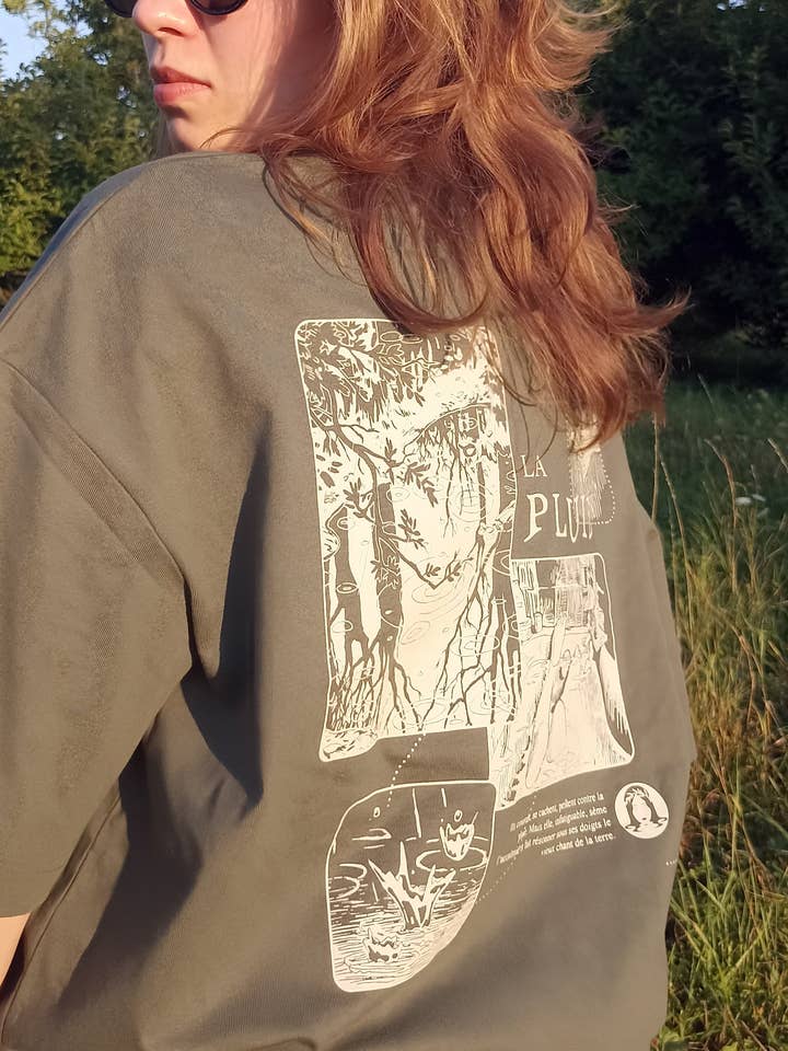 Giornata Piovosa - T-Shirt Spessa con Spalle Cadenti per la vendita all'ingrosso da parte di Ondine