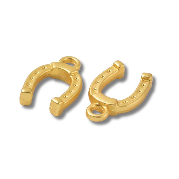 Love, Paige Designs - Wholesale Individual Charm/Pendant - Horseshoe Gold Charm