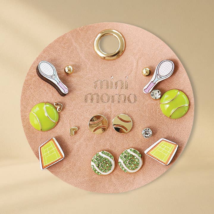 ๐พ Sports Game Day Multi Earrings Assorted Stud Set for wholesale by Mini Momo
