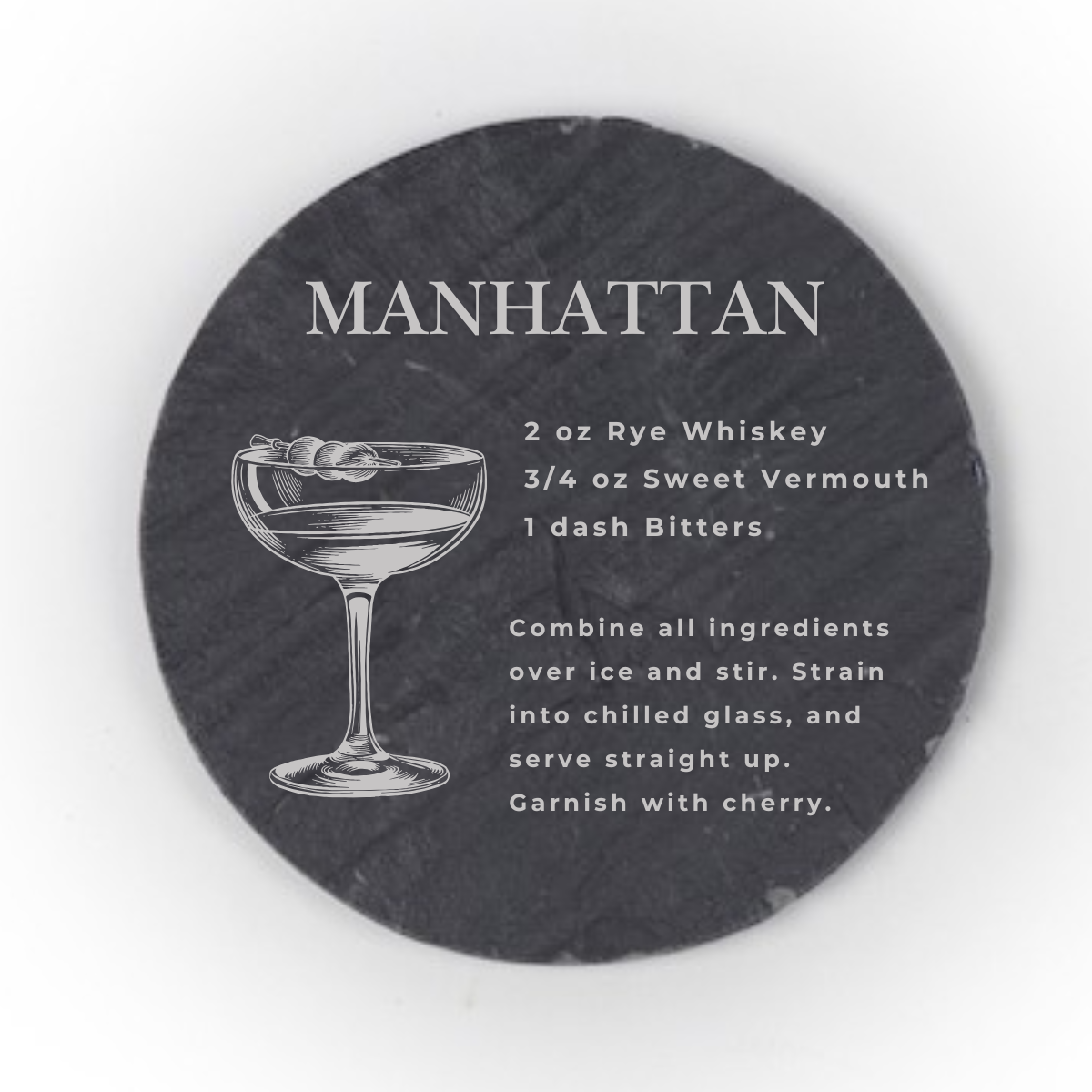 Nautically Northern - Wholesale Coasters - Classic Cocktail Recipe Coasters | Wood & Slate Bar Coasters22