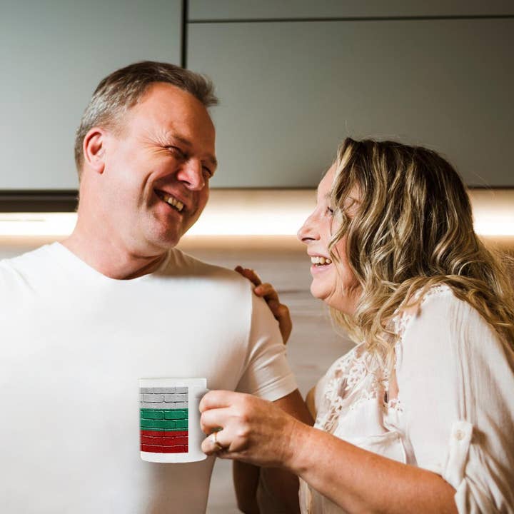 3dRose - Wholesale Coffee Mug - 3dRose, National flag of Bulgaria painted onto a brick wall Bulgarian, Mug10