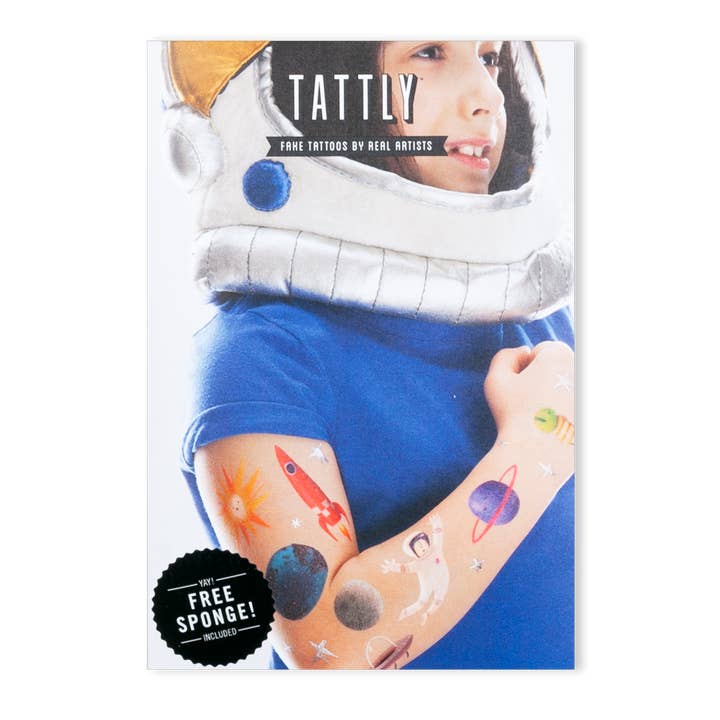Space Explorer Tattoo Set for wholesale by Tattly