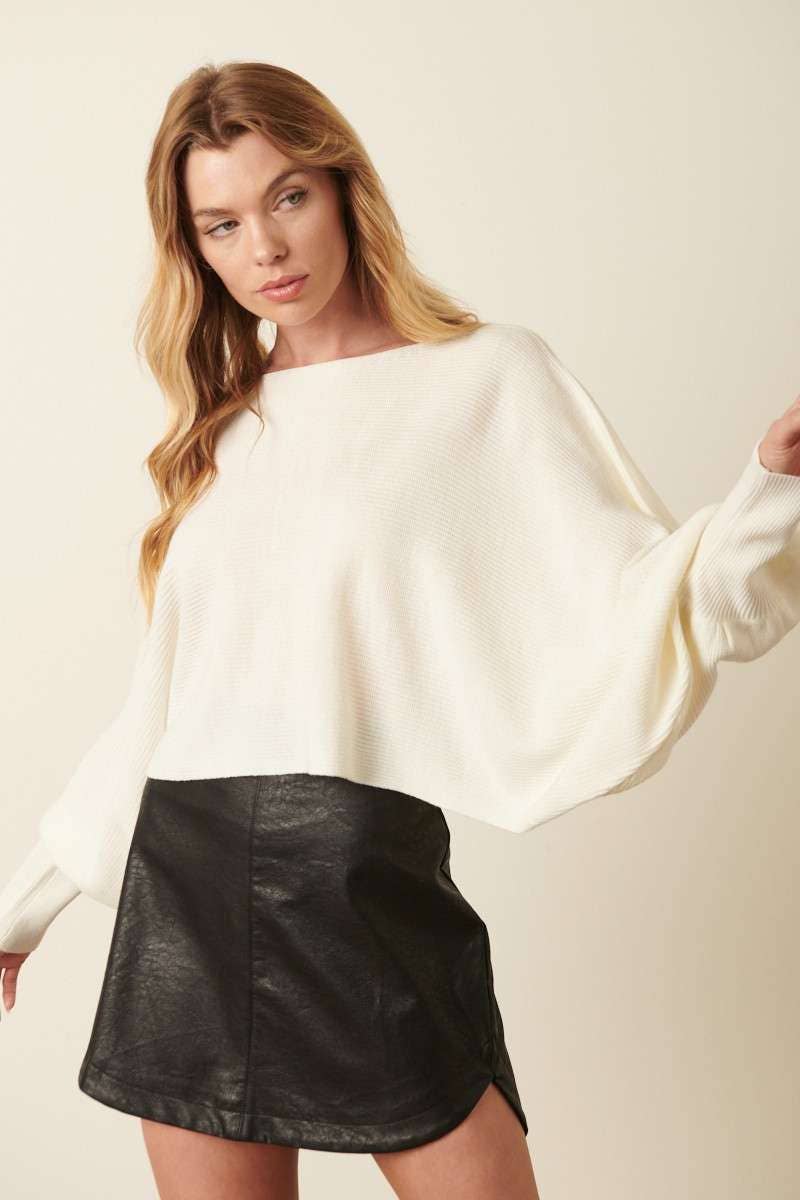 mittoshop - Wholesale Pullover-trui - Dames - GEBREIDE TRUI MET LANGE MOUWEN EN DOLMAN MET BOOTHALS16