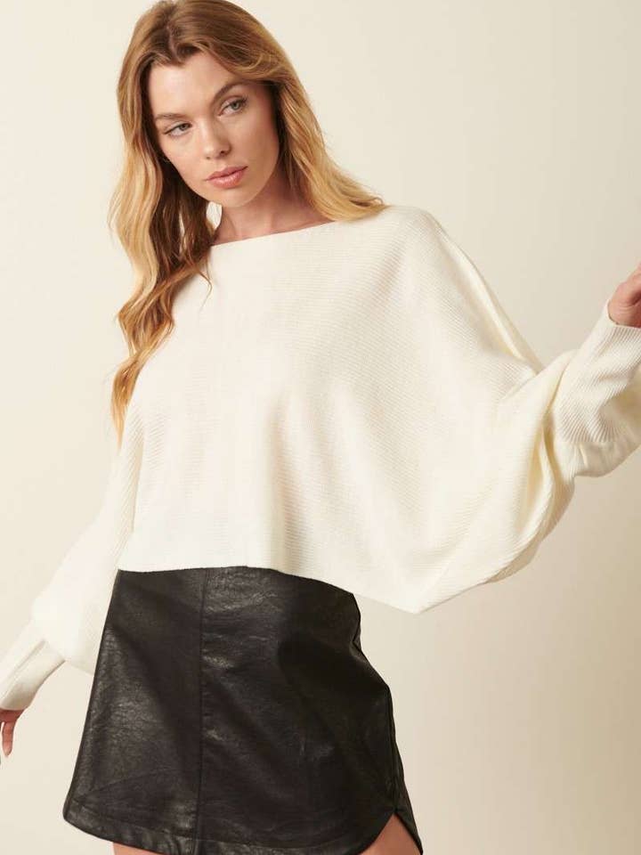 mittoshop - Wholesale Pullover-trui - Dames - GEBREIDE TRUI MET LANGE MOUWEN EN DOLMAN MET BOOTHALS16