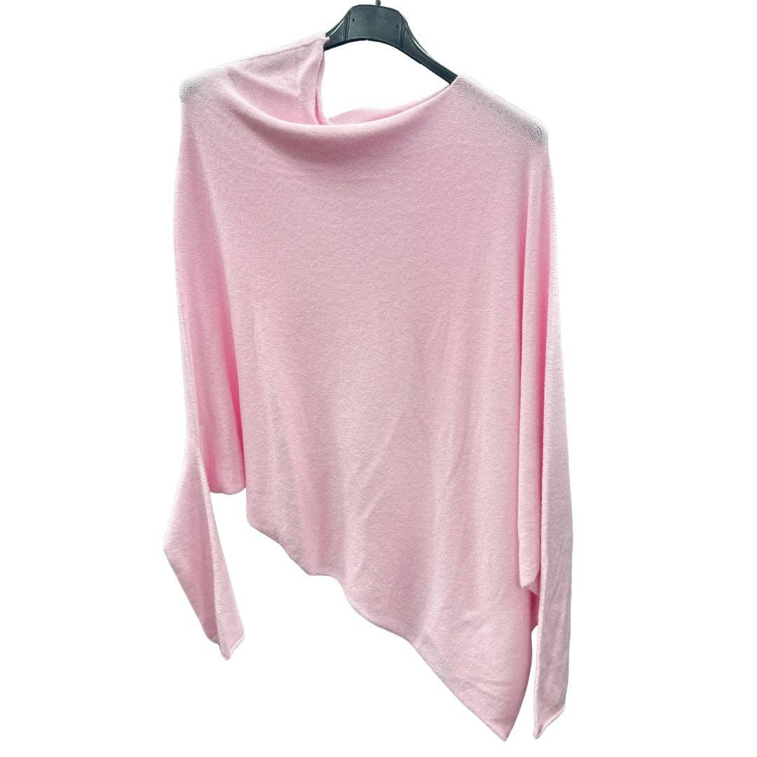 Miss Bold – wholesale Tunic – Women’s – Italian Soft Knit Slant Long Sleeve Asymmetric Draped Jumper Top14