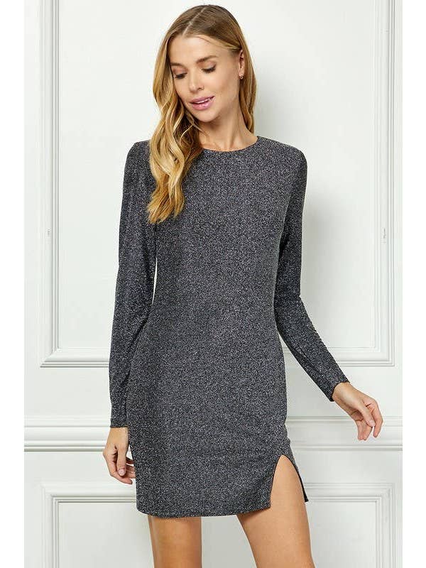 Vanilla Monkey - Wholesale Dress - Women's - Body-con Metallic Dress3