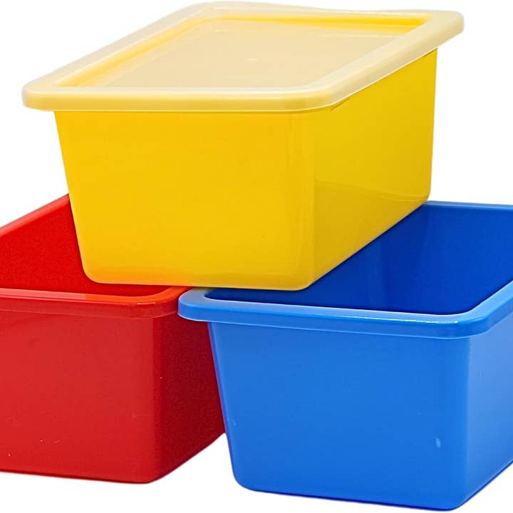 4E's Novelty - Wholesale Storage Bin - Stackable Storage Bins - Cubby Storage Organizers - 3 pcs8