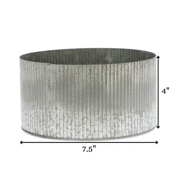 UNIMIX FLORAL - Wholesale Plant Pot - Tin Galvanized Pot Gold Wedding, Event & Everyday 7.5"x4"2