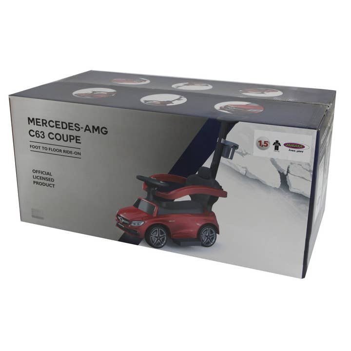 mhw24 - Wholesale Speelgoedauto /vrachtwagen - Kinderen - Mercedes-AMG C 63 rood 3-in-1 glijbaan