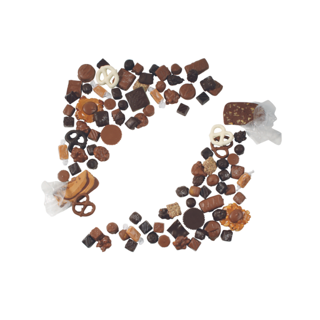 Coblentz Chocolate Company - Wholesale Chocolate Covered Sweets - Milk Chocolate Pecan Snappers, Bulk1