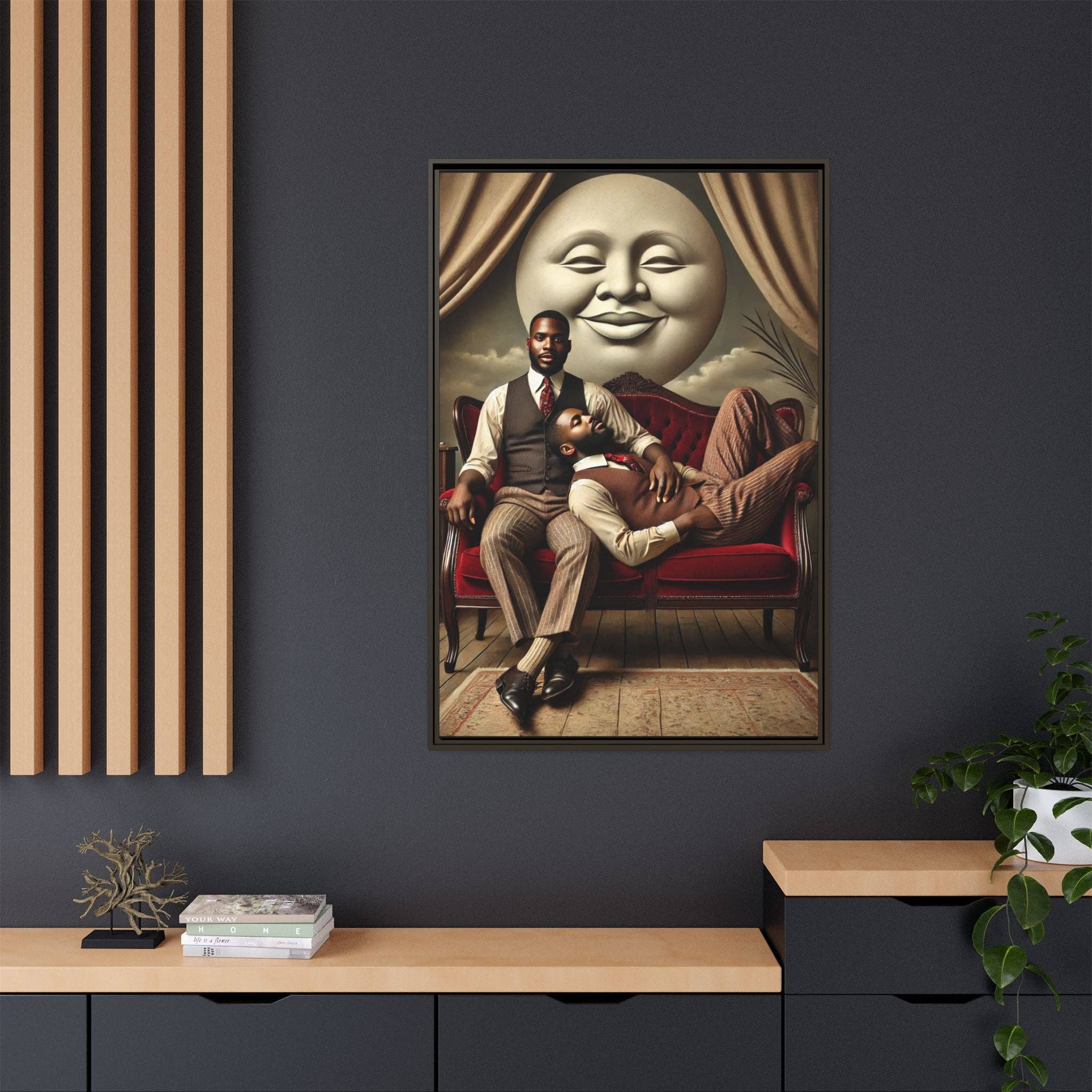 Walt & Pete - Wholesale Art Print - Missing Art Studies - Man In The Moon 00644