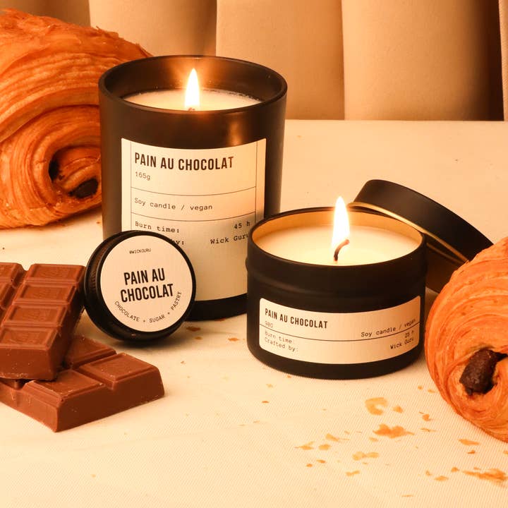 Wick Guru - Wholesale Jar/Filled Candle - Pain Au Chocolat Candle | Gift for Fiancé | Chocolate Gift4