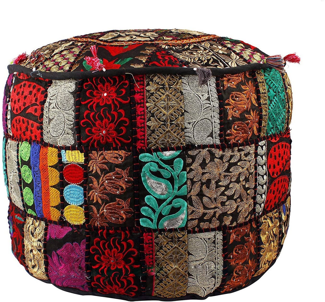 Aakriti Inc. - Wholesale Pouf - Aakriti Gallery Indian Pouf Footstool Ethnic Pouf Cover8