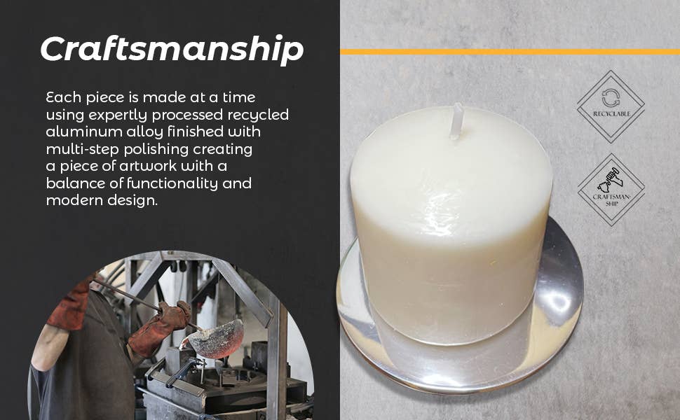 Choixe - Vente Bougeoirs - Bougeoir rond multi-usages/dessous de verre6