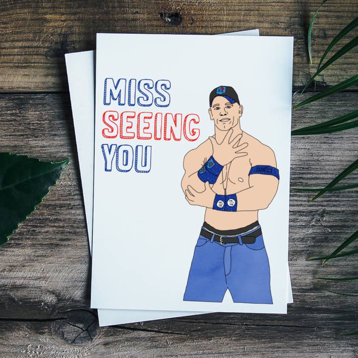 Carte de vœux John Cena pour la vente par Geeked Out Greetings