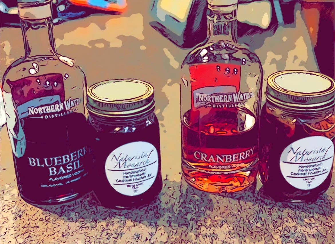 Naturista Monarch - Vendita all'ingrosso Mix/sciroppo per cocktail - Berry Good Mule - Infuso per cocktail Northwoods fatto a mano0