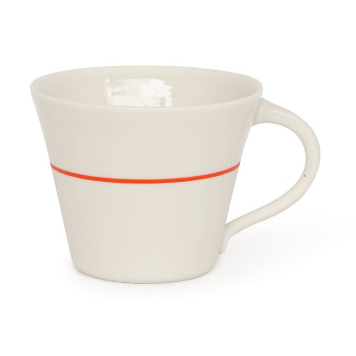 Ambit Wide Mug - Black / French Blue Line for wholesale by Sue Ure Maison