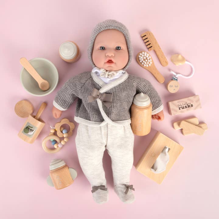 Make Me Iconic - Wholesale Wood Toy - Kids - WOODEN TOY - LOOSE CHANGE DOLL FEEDING PEAR PUREE5