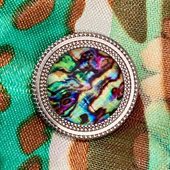 MagneButton – Engroshandel Reversnål/knap – Abalone Billede Magnet Knap Pin Set