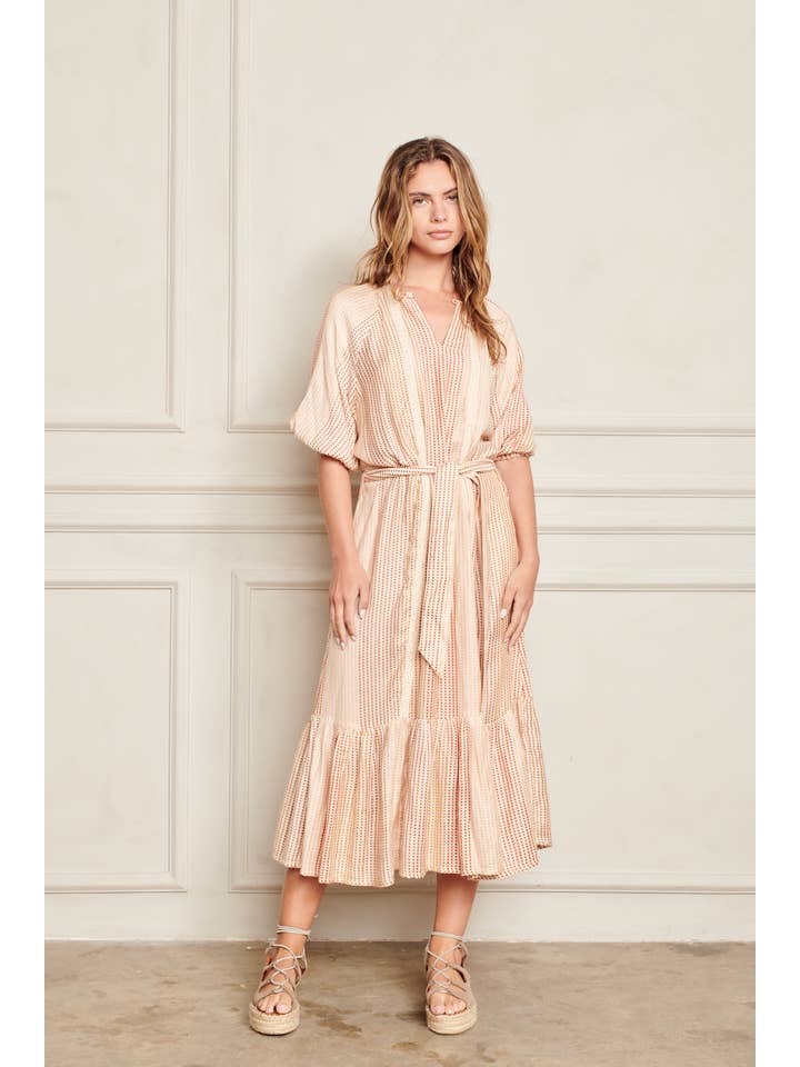 PASTEL SUNSET RACHEL DRESS for wholesale on Faire