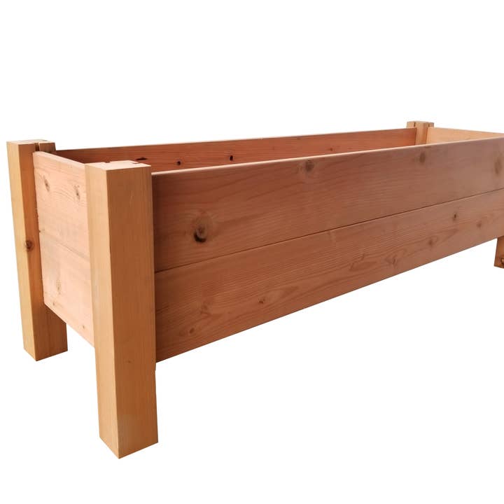 GrowGardens - Wholesale Planter Box - GrowGardens 1' x 4' x 16" Redwood Elevated Garden Bed