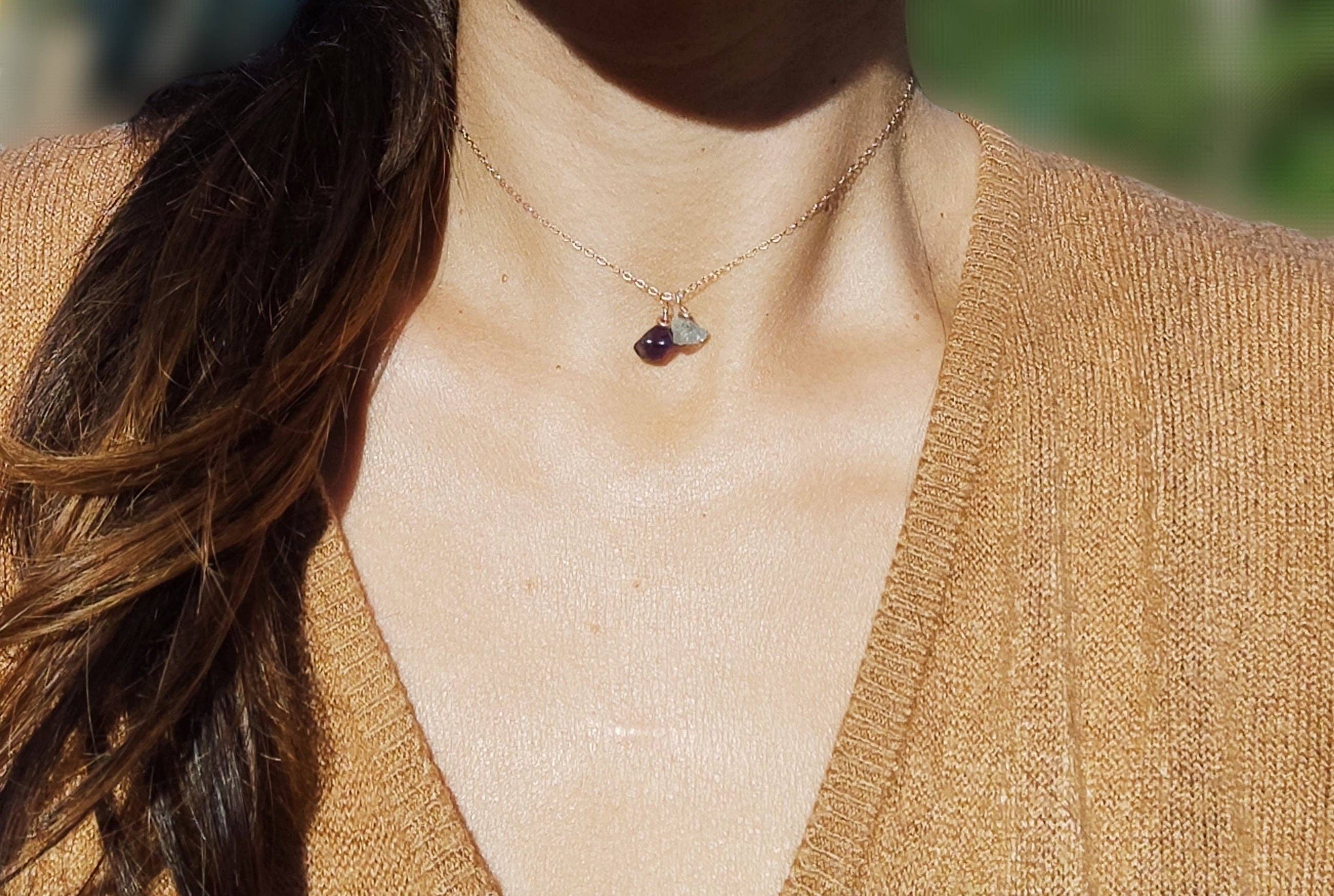 SEQAY – wholesale Individuell berlock/hänge – Hängsmycke med födelsesten i råsten9