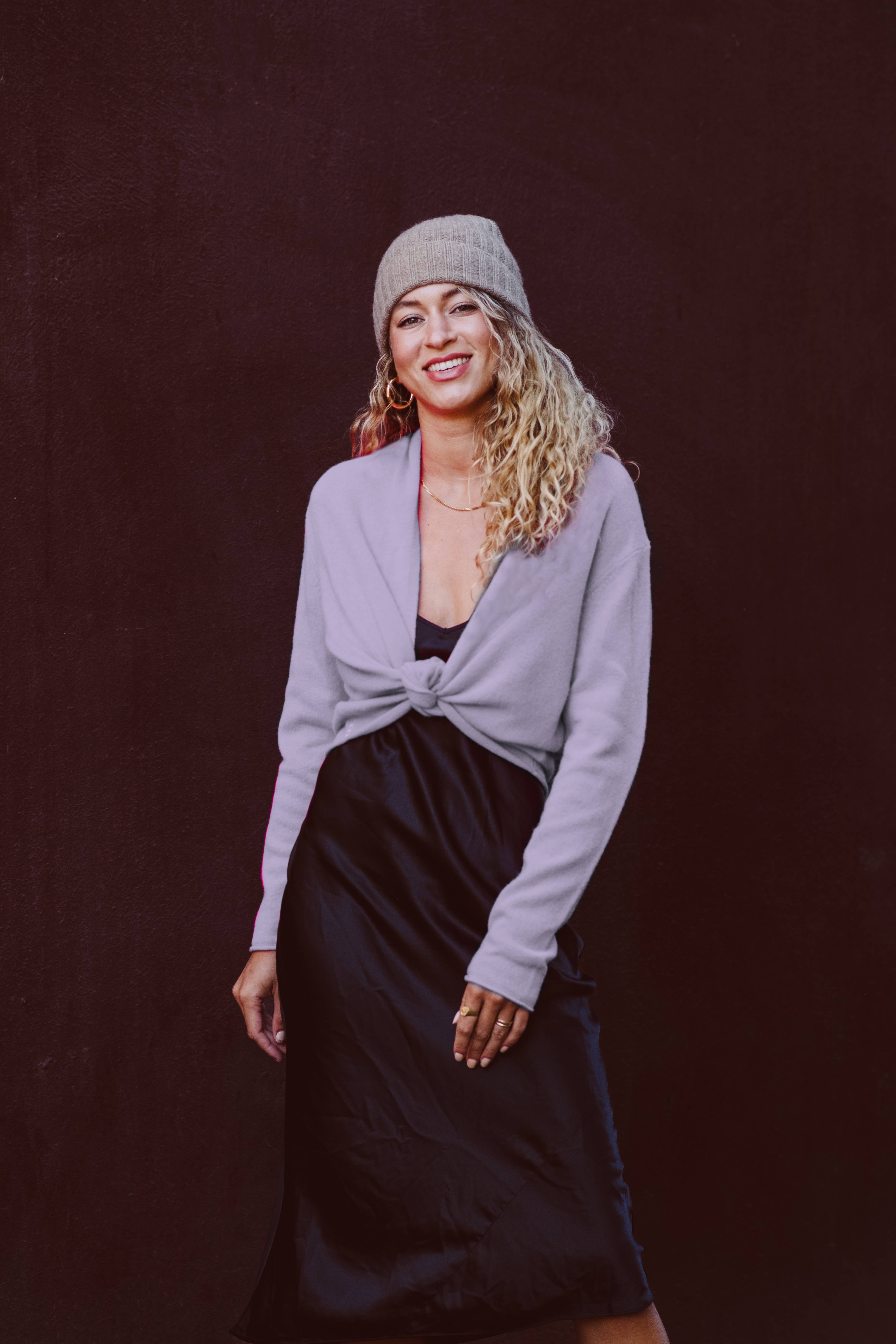 Joyride Supply - Wholesale Cardigan - Women's - 100% Cashmere No.8 Cropped Open Cardi11