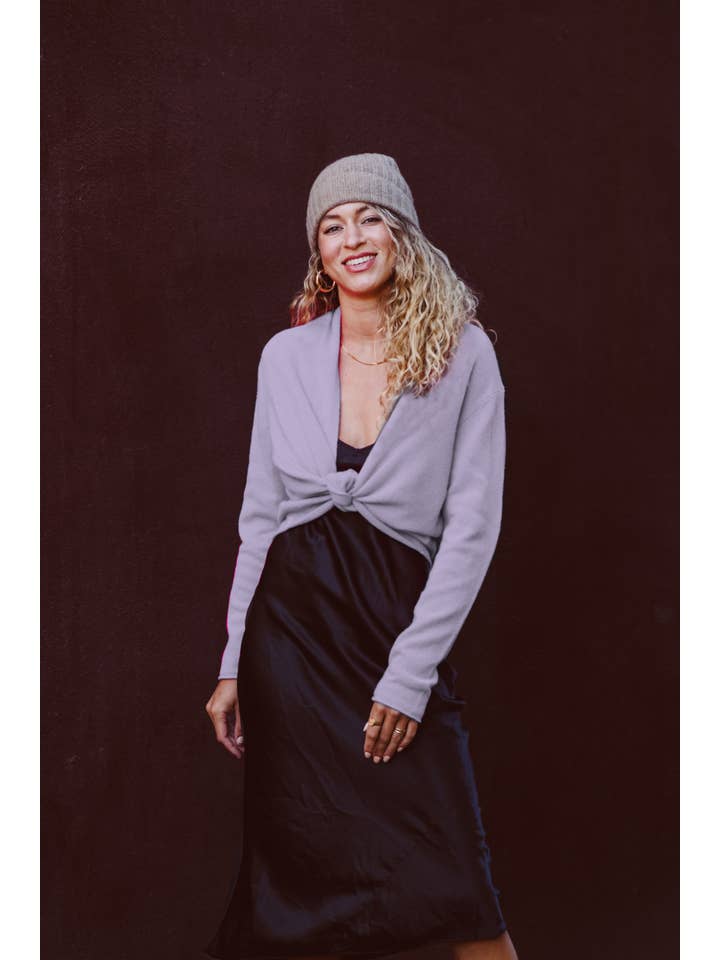 Joyride Supply - Wholesale Cardigan - Women's - 100% Cashmere No.8 Cropped Open Cardi11