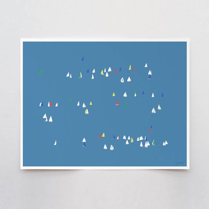 Jorey Hurley - Wholesale Art Print - Sailing Regatta Art Print. Signed. Unframed. 160216.0