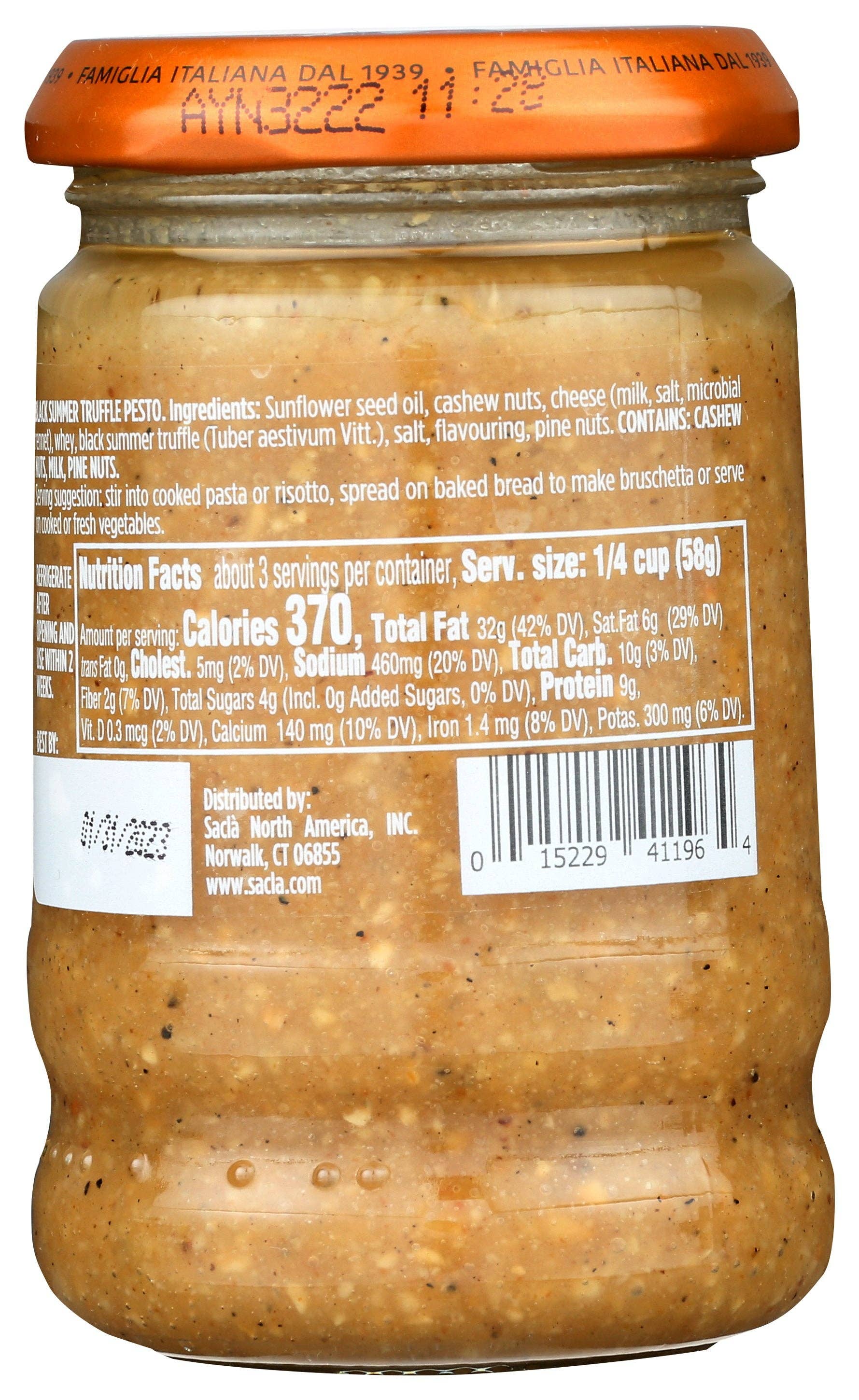 Everyday Supply Co - Wholesale Pesto - SACLA PESTO TRUFFLE - Case of 61