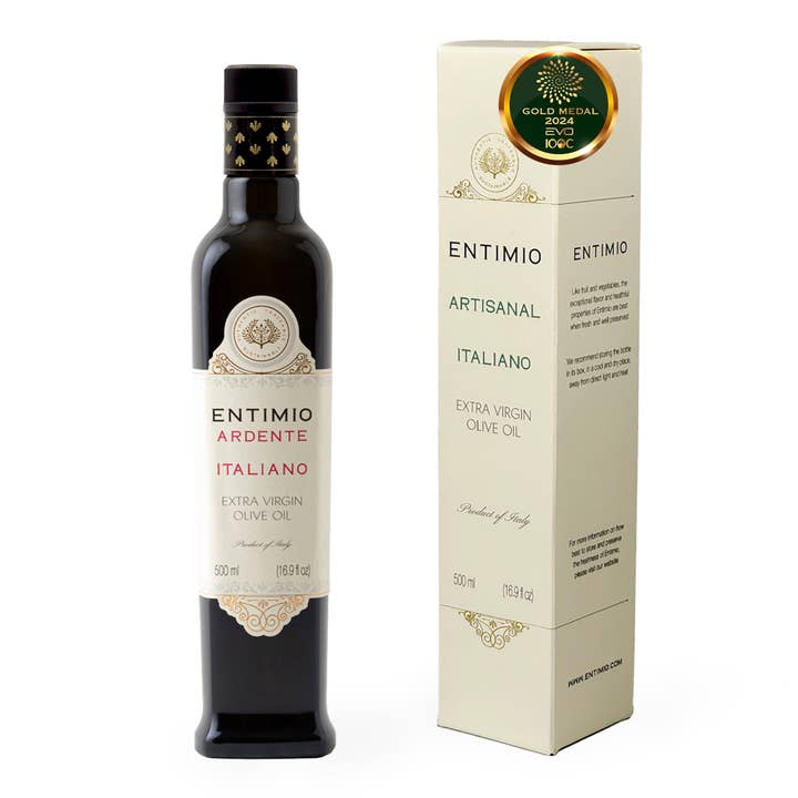 Entimio Ardente | 2024-25 Harvest Organic Extra Virgin Olive Oil, Early Harvest from Sicily | 16.9 fl oz for wholesale by Entimio